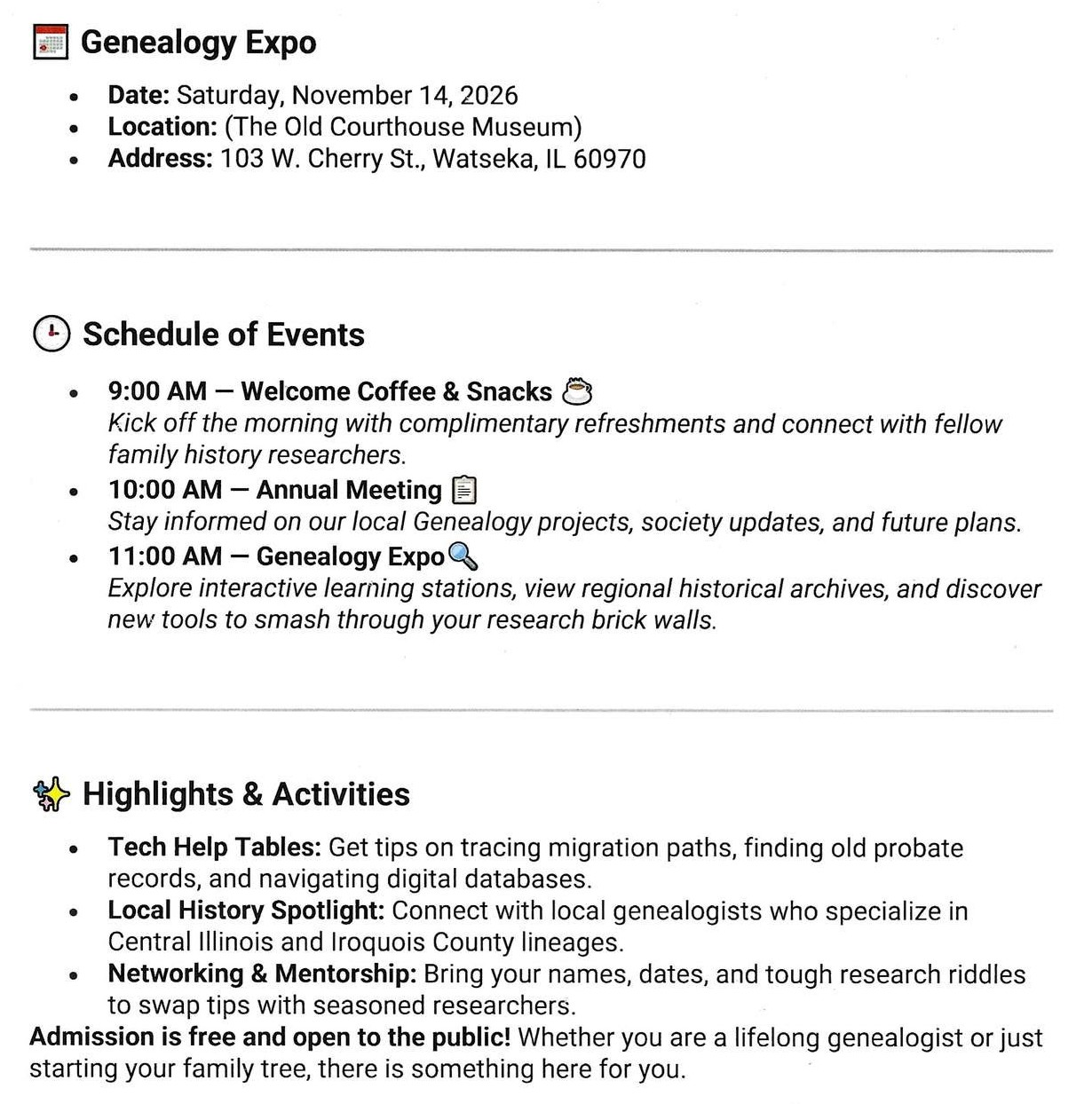 Expo Program