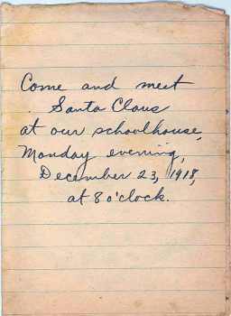 Christmas Invitation Back