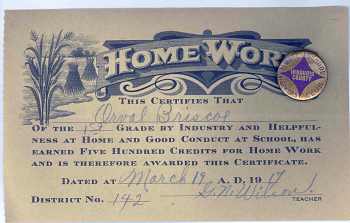 Home Work Certificate